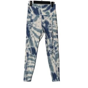American Eagle Womens The Everything Pocket Legging Blue Tie Dye Size M